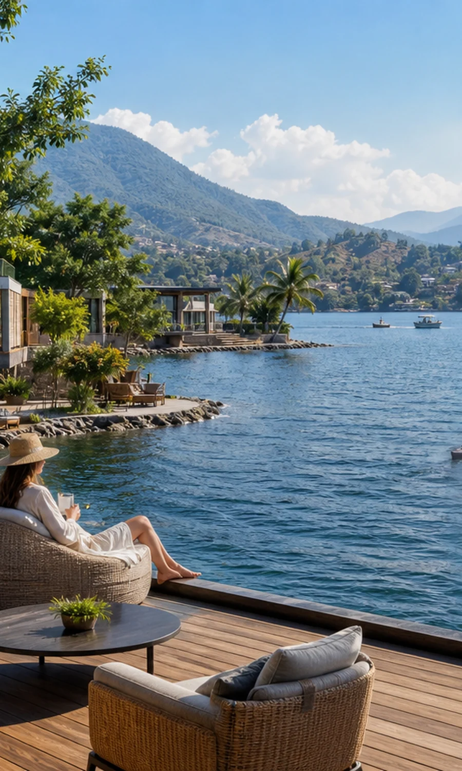 Lake Kivu waterfront stay near Bukavu
